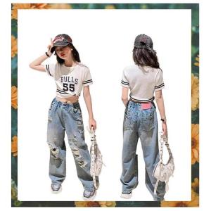 キッズ デニム パンツ 子供服 ジーンズ キッ...の詳細画像1