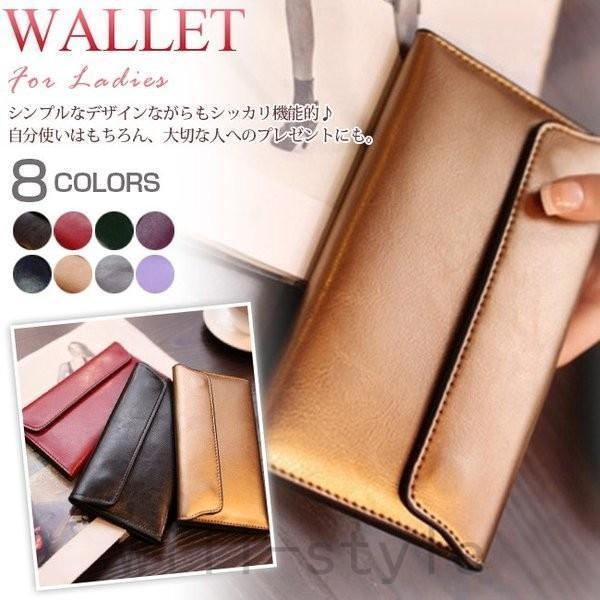 長財布レディースかぶせ二つ折り財布薄型薄い軽量大容量カード入れ仕分け使いやすいおしゃれ新品ロングウォ...