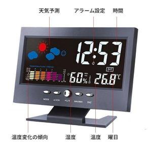 温湿度計 デジタル時計 おしゃれ 置き時計 温...の詳細画像5