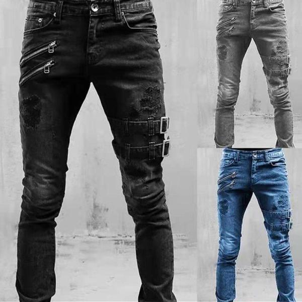 デニムパンツ メンズ スキニーデニム ジーパン ジーンズ カーゴパンツ 作業着 パンツ ワークデニム...