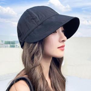 UVカット帽子 レディース 小顔効果 折りたた...の詳細画像5