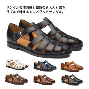 グルカサンダル メンズ サンダル メッシュサン...の詳細画像5