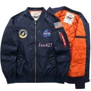 MA-1ジャケットフライトジャケットジャンパーアウタータグメンズアウターMA1ブルゾンワッペン付きメ...