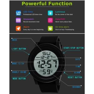 腕時計 メンズ デジタル LED ディスプレイ...の詳細画像2