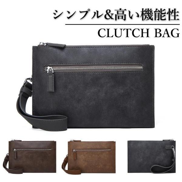 クラッチバッグ メンズ セカンドバッグ PUレザー ハンドバッグ 小さめ 人気 結婚式 おしゃれ シ...