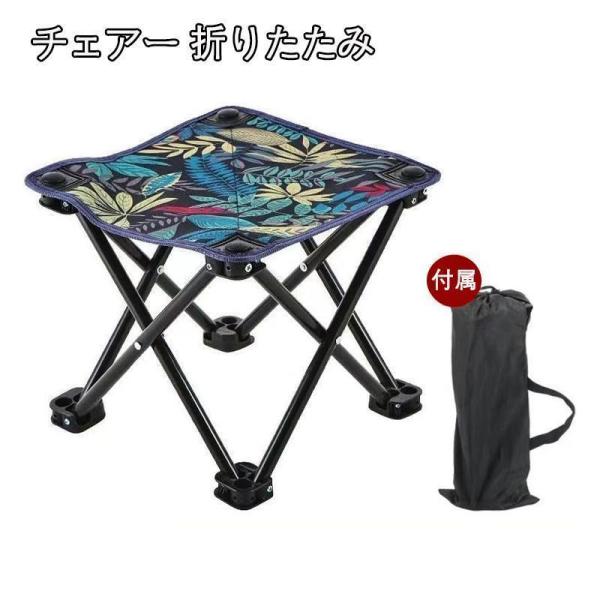 アウトドア チェアー 折りたたみ 簡易イス コンパクト ポケットに 折り畳みチェア キャンプ用品 釣...