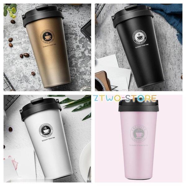 タンブラー マグボトル コーヒーカップ 保冷 保温 車用 魔法瓶 マ水筒 直飲み 蓋付き ステンレス...