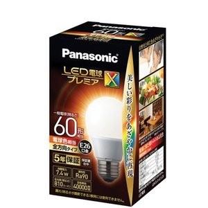 パナソニック LED電球 LDA7L-D-G/S/Z6 電球色相当 プレミアX 全方向タイプ 60W...