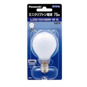Panasonic パナソニック ミニクリプトン電球 LDS110V68W・W・K 5 Panasonic パナソニック ミニクリプトン電球 LDS110V68W・W・K 5