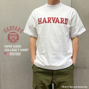 HARVARD ハーバード Over-Sized College T-Shirt ビッグシルエット カレッジ Tシャツ 7.1oz ラギットT メンズ レディース カレッジ ロゴ アメカジ ブランド｜activegeneration