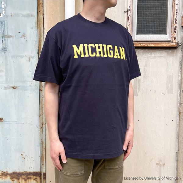 MICHIGAN大学 ミシガン カレッジプリントTシャツ カレッジ ロゴ アメカジ アイビーリーグ ...