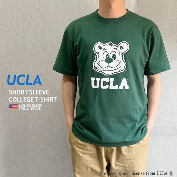 UCLA ユーシーエルエー 半袖 College T-Shirt カレッジ Tシャツ 5.6oz ダ...