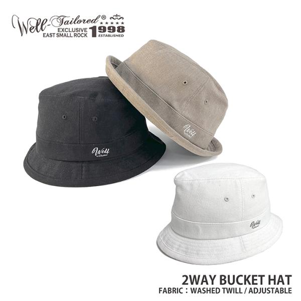Well-Tailored / ウェルテイラード 2WAY BUCKET HAT (WL-2306)...
