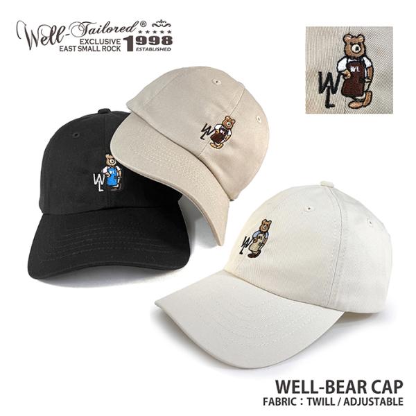 Well-Tailored / ウェルテイラード WELL-BEAR CAP (WL-2323) ク...