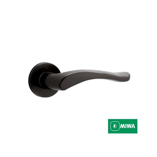 送料無料 美和ロック ＭＩＷＡ レバーハンドル ＺＬＴ９０２ 空錠 アルミ合金製 アルミブラック（Ｂ...