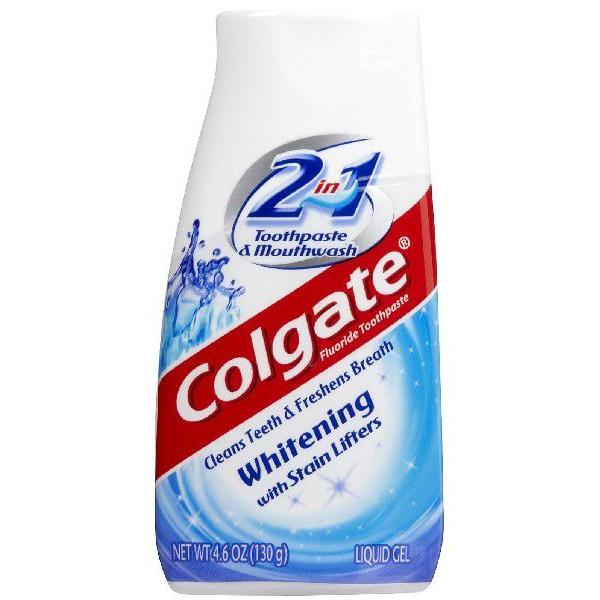 Colgate 2 in 1 Gel whitening toothpaste &amp; mouthwas...