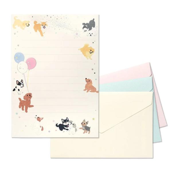 G.C.PRESS　ミニレターセット　マイ　ドッグ　031-53｜文房具 いぬ イヌ ペット 流星 ...