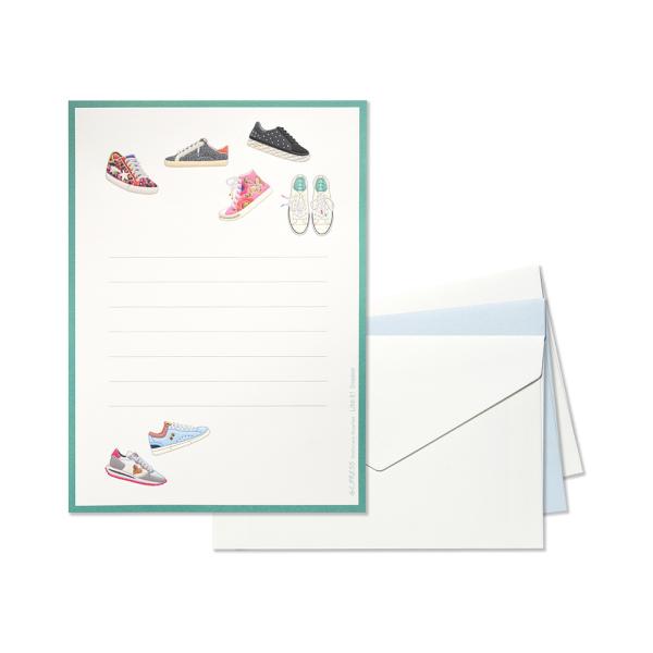 ミニレターセット　スニーカー　LIKE IT!　031-59｜文房具 趣味 運動 スポーツ スニーカ...