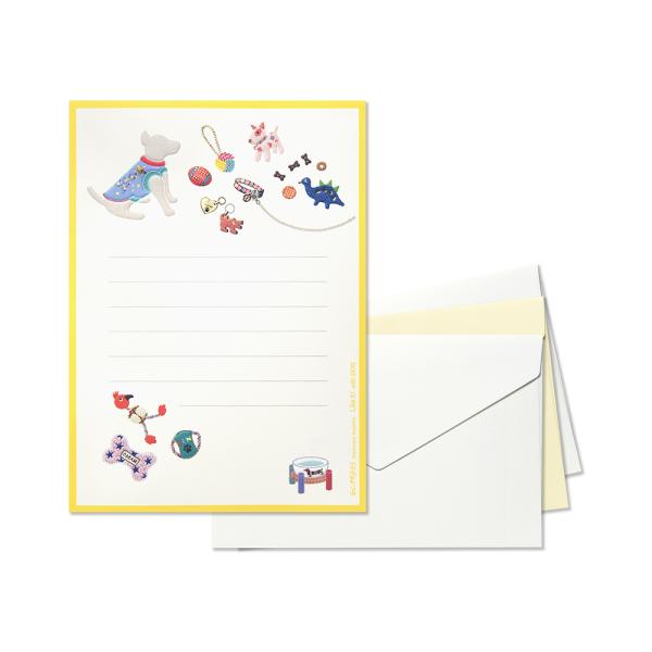 ミニレターセット　ウィズ　ドッグ　LIKE IT!　031-60｜文房具 趣味 ペット 犬 ギフト ...