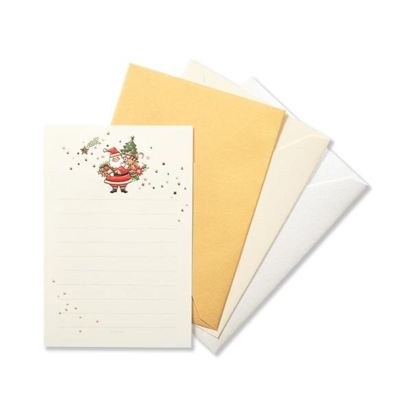 G.C.PRESS　メッセージレターセット　サンタクロース　032-02｜文房具 Xmas chri...