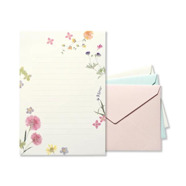G.C.PRESS　レターセット　ピュアナチュラル　034-11｜文房具 花柄 パステルカラー 野花