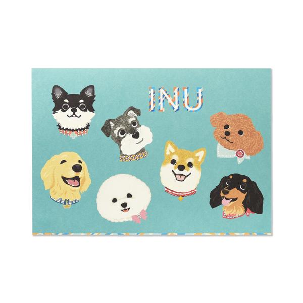 G.C.PRESS　ミニレターパッド　ＩＮＵ　304-06｜文房具 レターセット 手紙 犬 いぬ