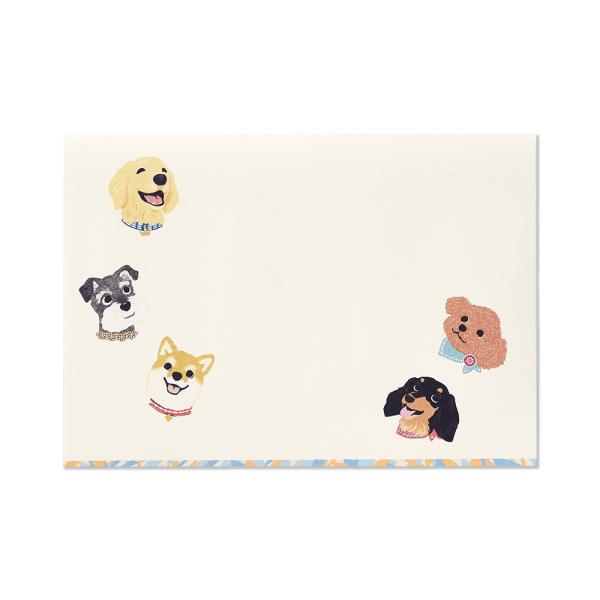 G.C.PRESS　ミニレターパッド封筒　ＩＮＵ　304-07｜文房具 レターセット 手紙 犬 いぬ