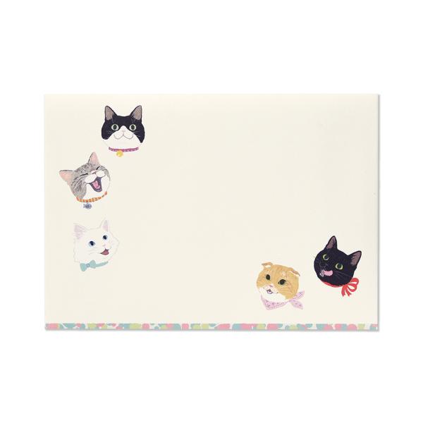 G.C.PRESS　ミニレターパッド封筒　ＮＥＫＯ　304-09｜文房具 レターセット 手紙 猫 ね...