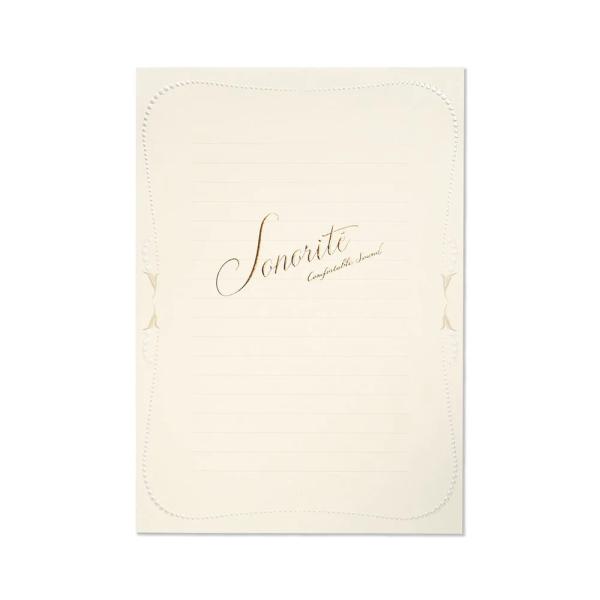 G.C.PRESS　便箋　ソノリテ　ヨコ罫　307-40｜文房具 音色 共鳴 鈴蘭 すずらん 花 招...