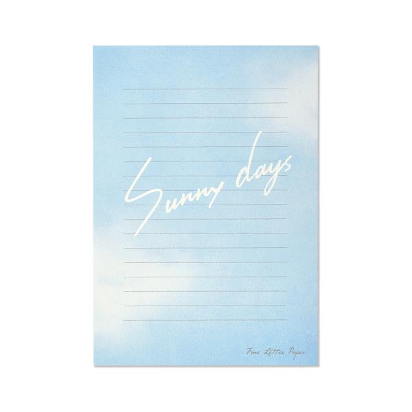 G.C.PRESS　便箋　サニーデイズ　307-44｜文房具/青空/サニーデイズ/雲/晴/さわやか/...