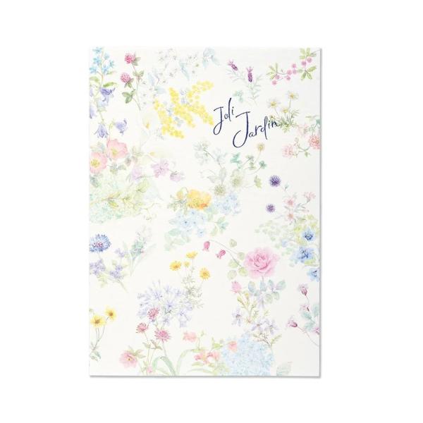 G.C.PRESS　便箋　ジョリィ　ジャルダン　ヨコ罫　308-48｜文房具 花柄 お庭 春 春モチ...