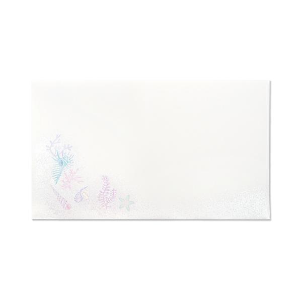 G.C.PRESS　封筒　淡色貝　405-53｜文房具 貝殻 海 夏 パール キラキラ