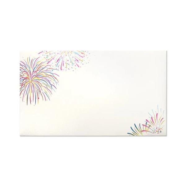 G.C.PRESS　封筒　花火　ヨコ罫　405-69｜文房具 封筒 和風 夏 お中元 添え状 ご挨拶