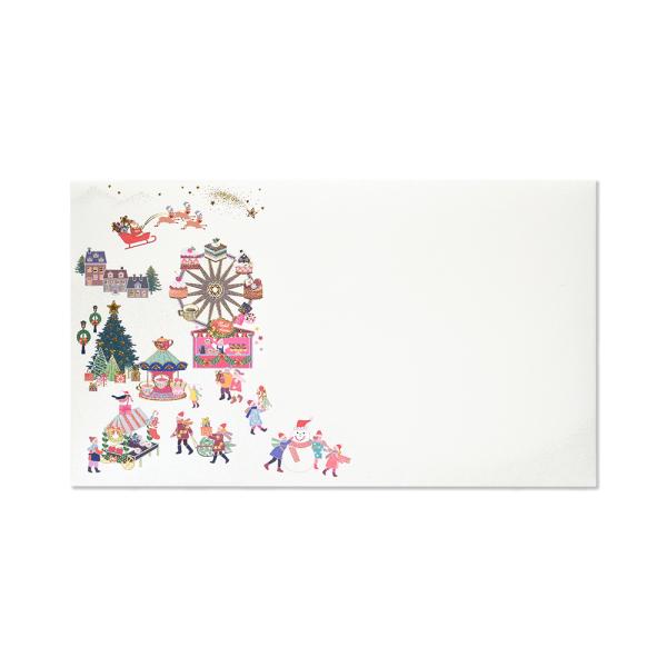 G.C.PRESS　封筒　ノエル　ドゥ　409-71｜文房具 クリスマス サンタクロース ツリー 冬
