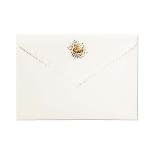 G.C.PRESS　封筒　太陽　洋２　503-45｜文房具 手紙 キュート エンボス ラッキーモチー...