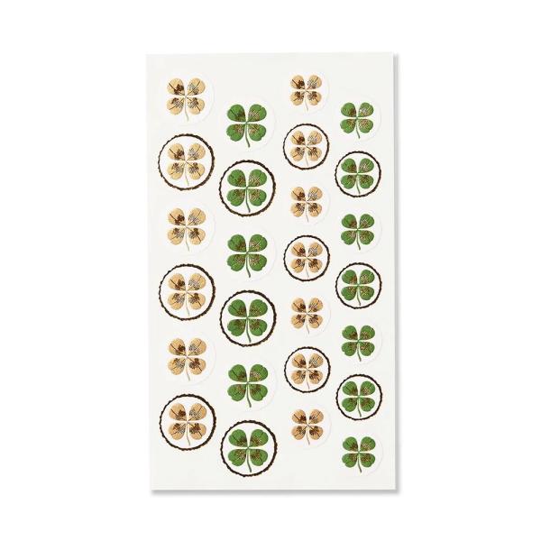 G.C.PRESS　シール　四葉のクローバー　Ｍ　520-52｜文房具 デコレーション ワンポイント...