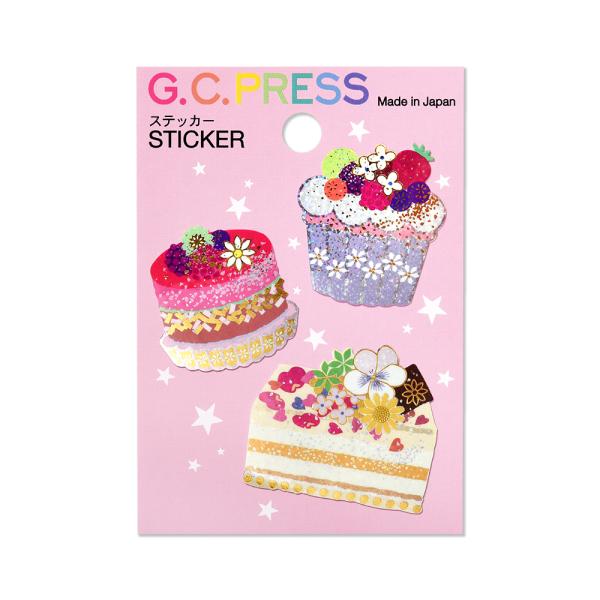 G.C.PRESS　ステッカー　スイーツ　LIKE IT!　522-55｜文房具 フレークステッカー...