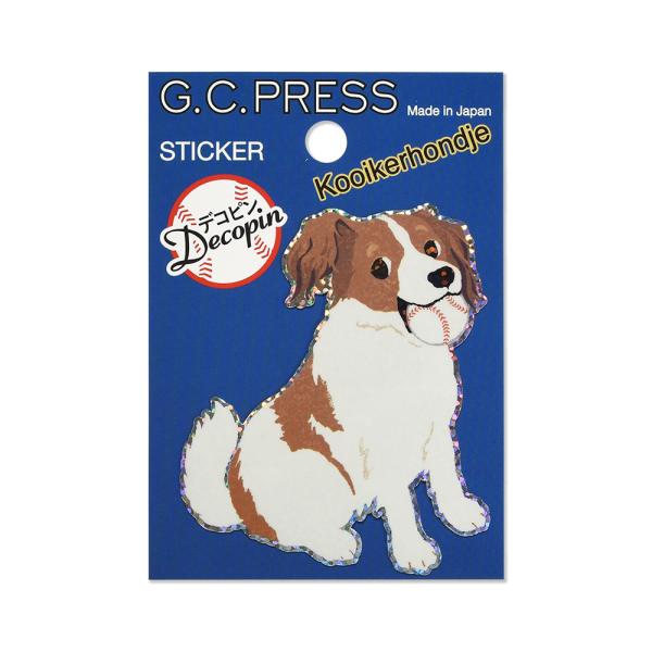 G.C.PRESS　ステッカー　デコピン（コーイケル）　523-26｜ 犬 ドック 動物 どうぶつ ...