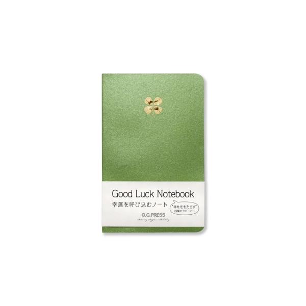 G.C.PRESS　デザインノート　ポケット　四葉のクローバー　750-00｜文房具 ラッキーシンボ...