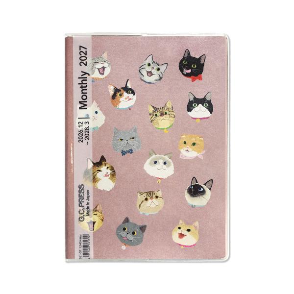 G.C.PRESS　2027ダイアリー　月間　Ｂ６　ＮＥＫＯ　761-37｜手帳 スケジュール帳 マ...