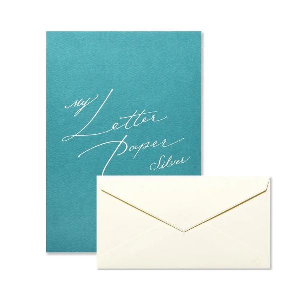 G.C.PRESS　便箋/封筒セット　Ｍｙ　Ｌｅｔｔｅｒ　Ｐａｐｅｒ ｓｉｌｖｅｒ