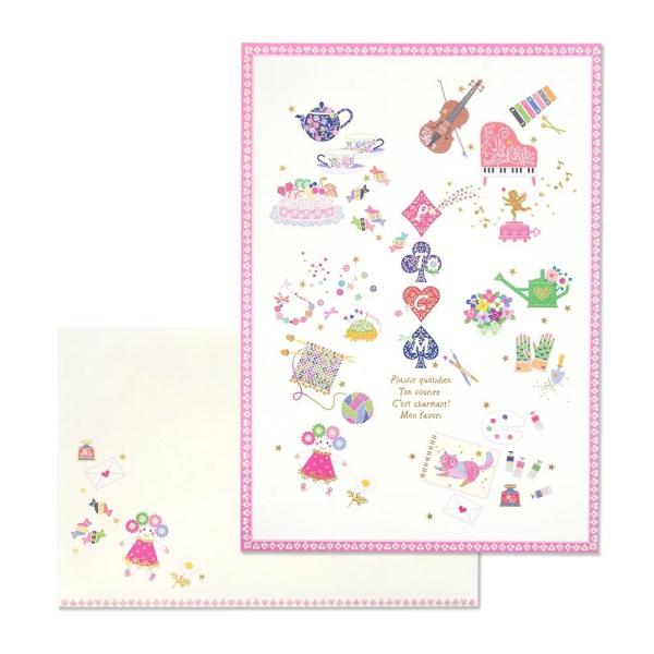 G.C.PRESS　便箋/封筒セット　プレジール　モン　ファヴォリ