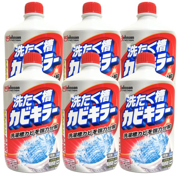 洗たく槽カビキラー 洗たく槽クリーナー 塩素系液体タイプ 550g×6本