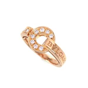 BVLGARI（ブルガリ） 指輪 18金 ダブルロゴ 16.5号 K18WG ホワイト 