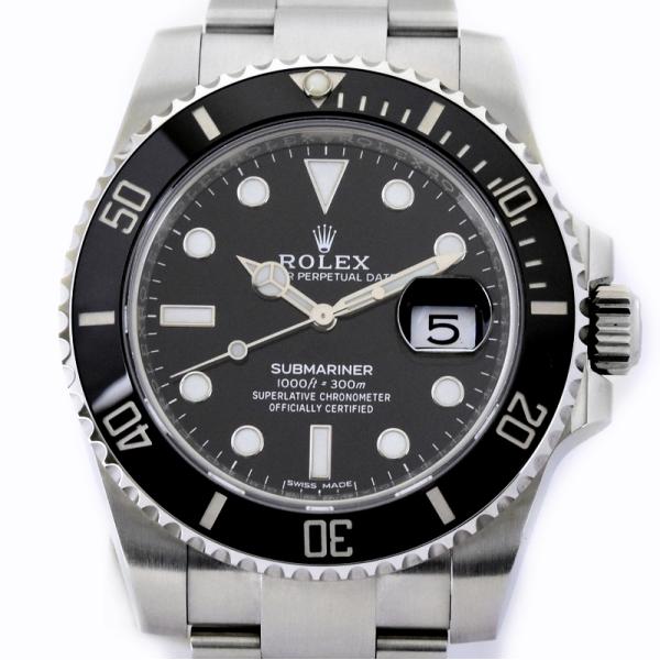 サブマリーナ・デイト ロレックス 116610LN ランダム ブラック文字盤 自動巻き ステンレス ...