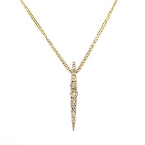 カシケイ ネイキッド ネックレス ペンダント ブラウンダイヤモンド 1.00ct 40cm〜45cm 18金 18k ブラウンゴールド ジュエリー レディース アクトワン｜actone