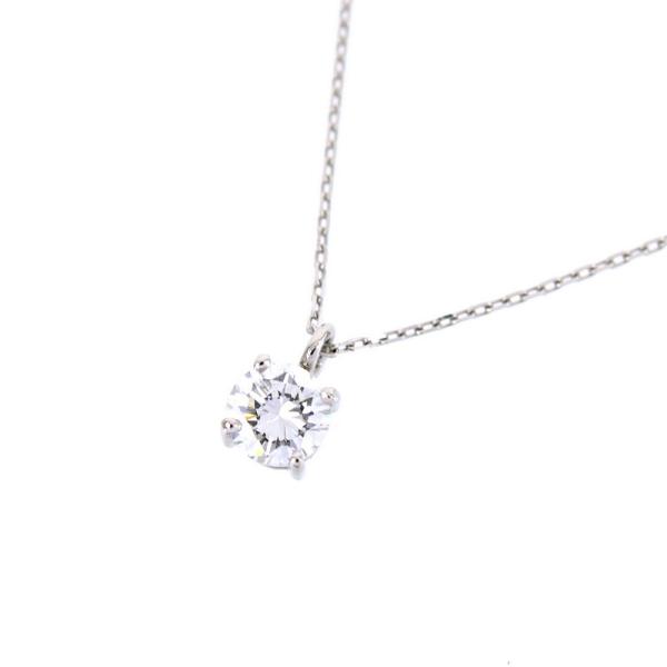 ダイヤモンド ネックレス 0.252ct プラチナ 1粒ダイア G-SI1-GOOD 小豆チェーン ...