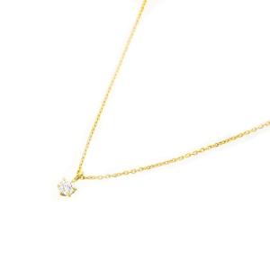 フォーエバーマーク ダイヤモンド ネックレス 0.18ct Pt850(プラチナ  