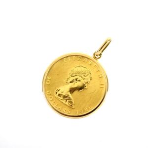 エリザベス2世 金貨 イギリス ソブリン 1982年 コインペンダント