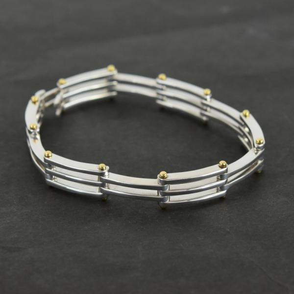 ティファニー ブレスレット SV925×K18YG ゲートリンク シルバー925 イエローゴールド ...